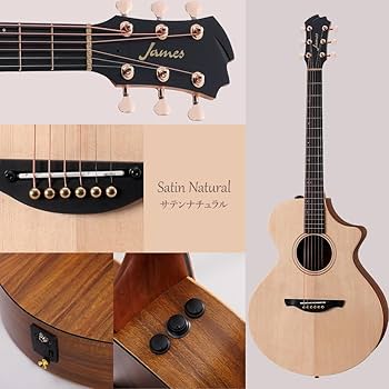 Amazon | James J-300CII シースルーホワイト エレアコ 生音エフェクト